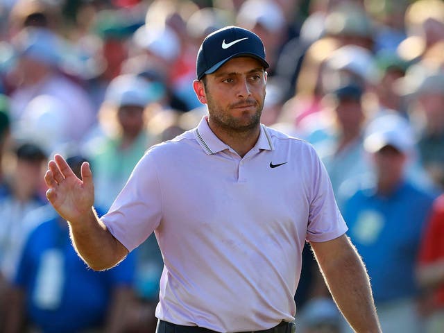 Francesco Molinari holds a two-shot lead heading into the final round of the Masters