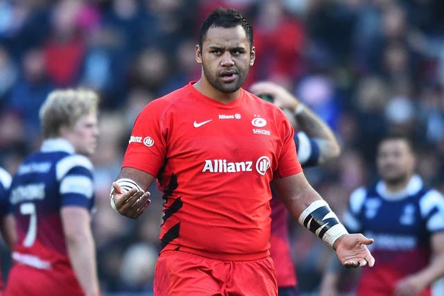 Billy Vunipola was booed after coming on for Saracens against Bristol Bears