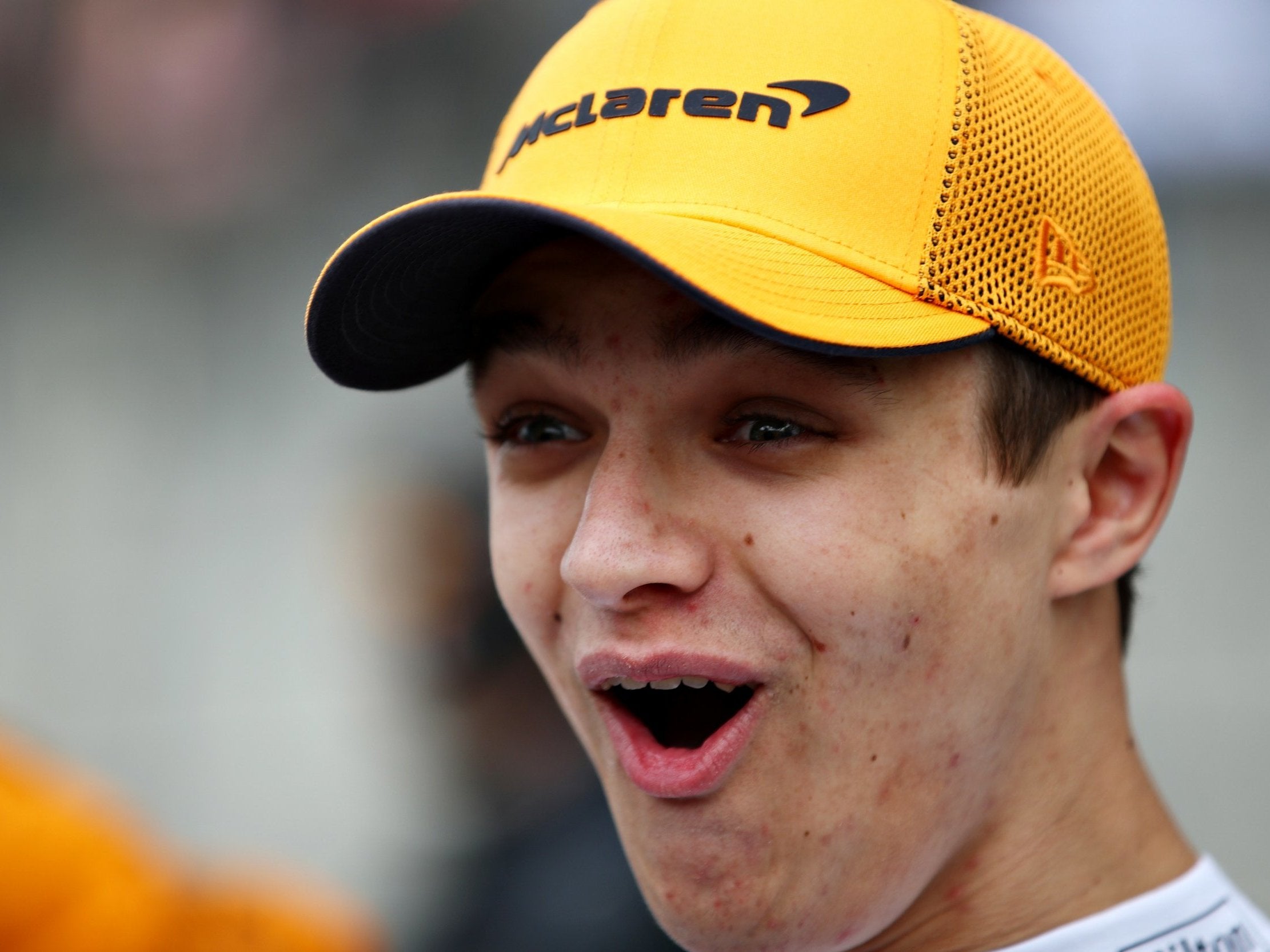 Lando Norris believed his McLaren would flip over after being hit by Daniil Kvyat