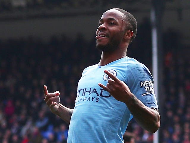 Raheem Sterling scored twice as Manchester City beat Crystal Palace 3-1