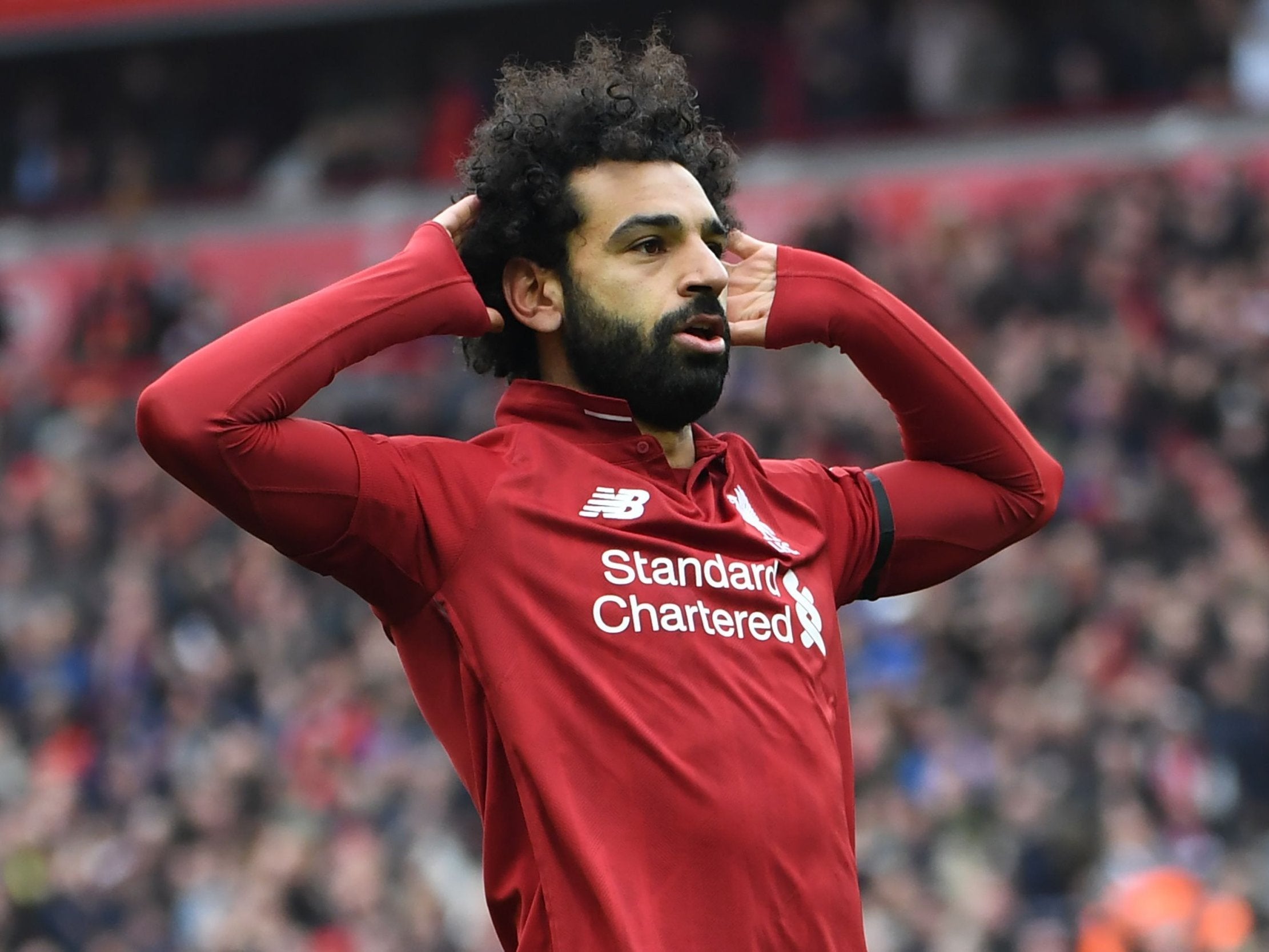 Mohamed Salah's wonder goal put Liverpool 2-0 ahead against Chelsea