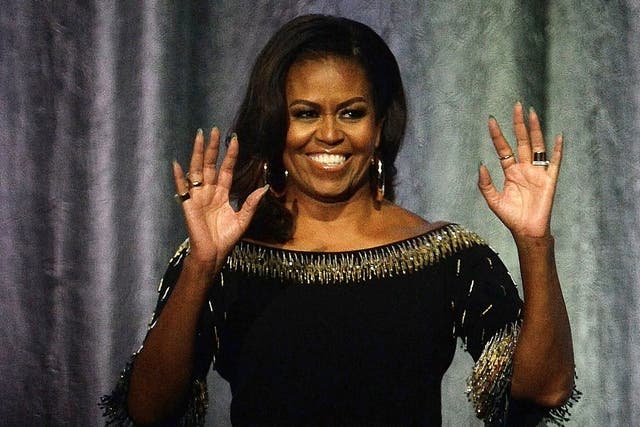 Michelle Obama at the O2 on Sunday evening