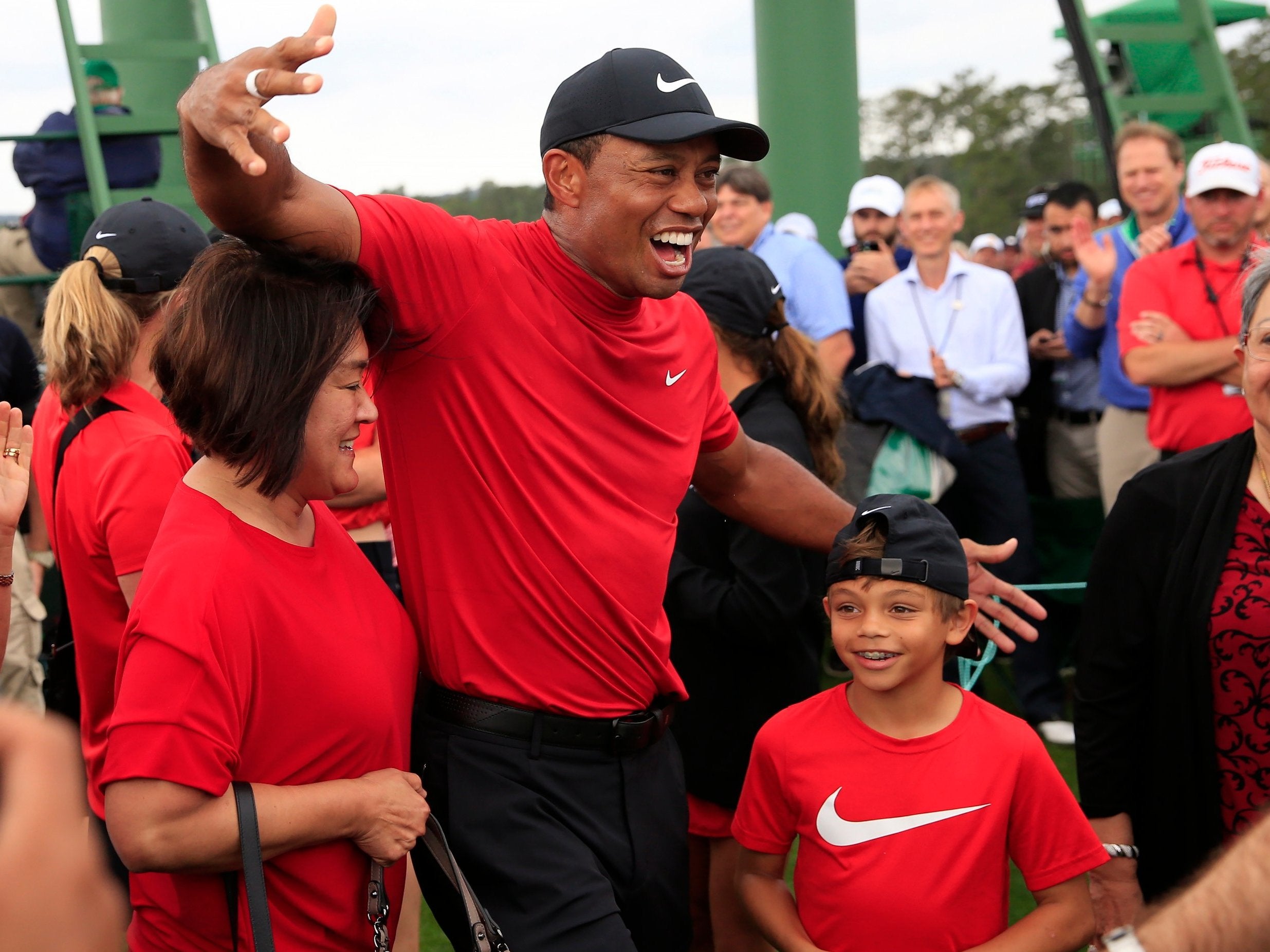 Woods claimed a fifth Masters title earlier this month