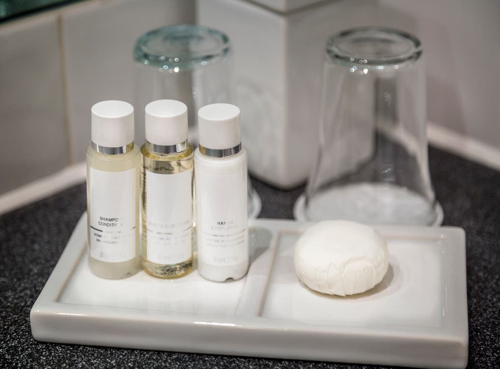 Complimentary hotel toiletries bottles could be outlawed in California