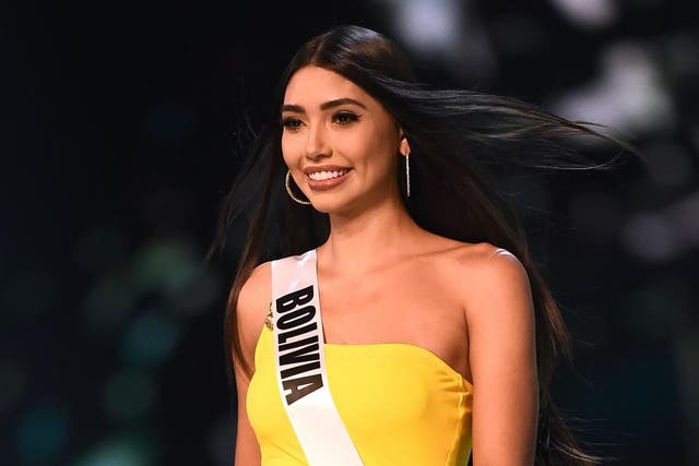 Joyce Prado of Bolivia competes at the 2018 Miss Universe pageant in Bangkok on 13 December 2018