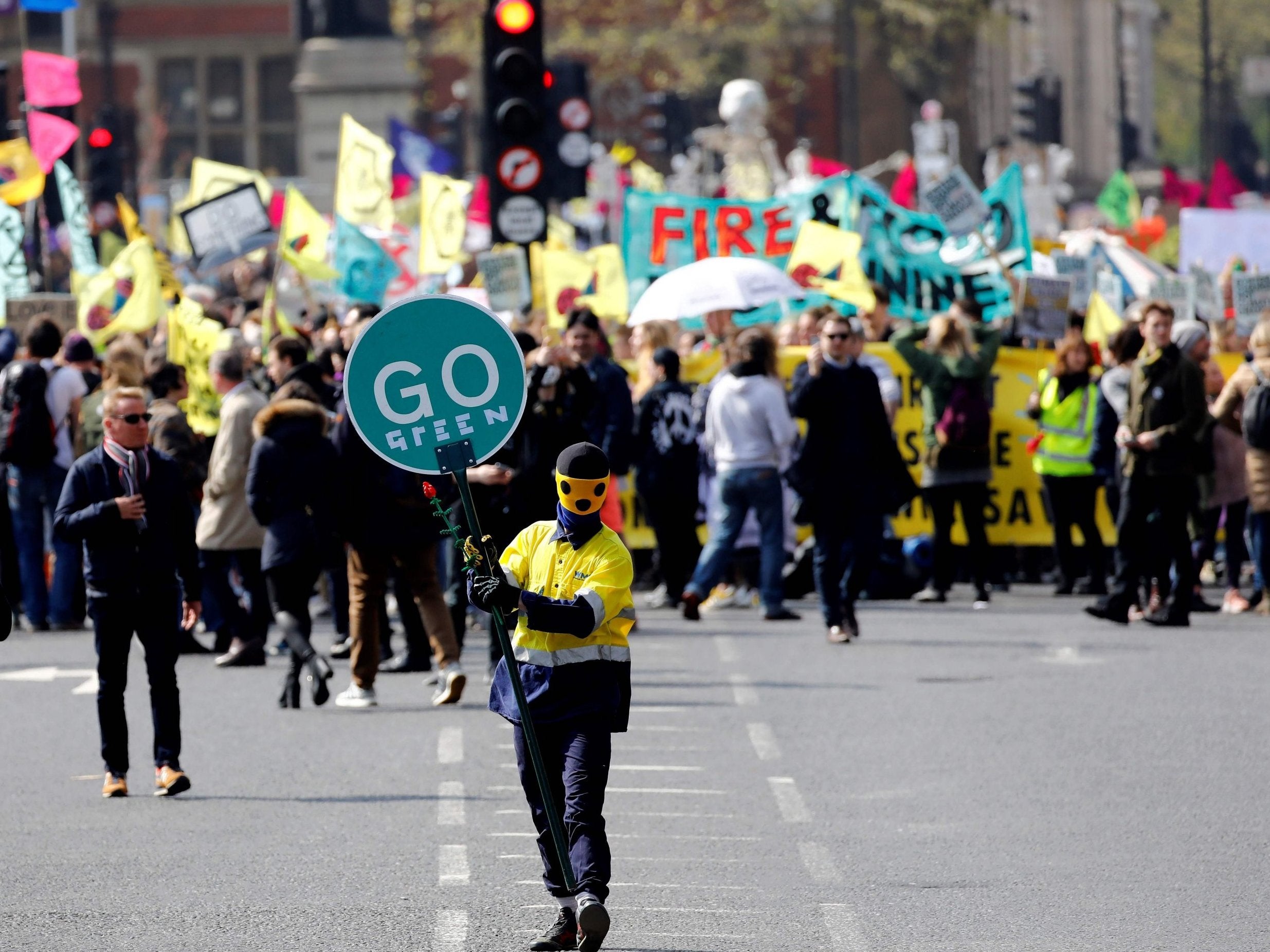 Extinction Rebellion protesters in 2019