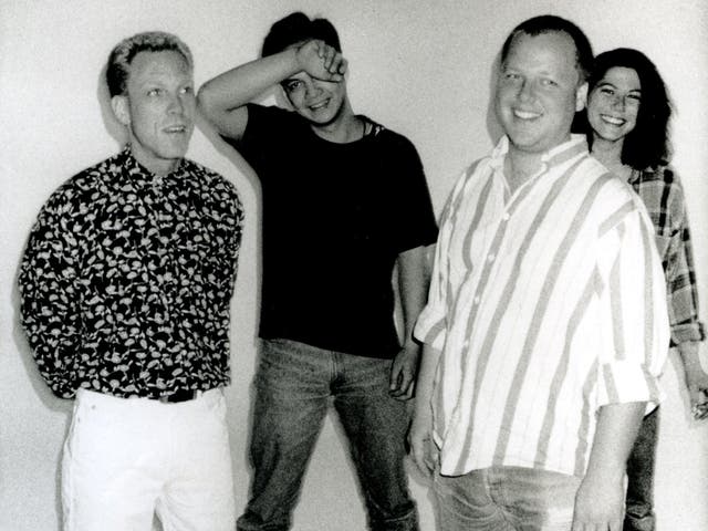 Wave of Mutilation: Dave Lovering (left), Joey Santiago, Black Francis and Kim Deal