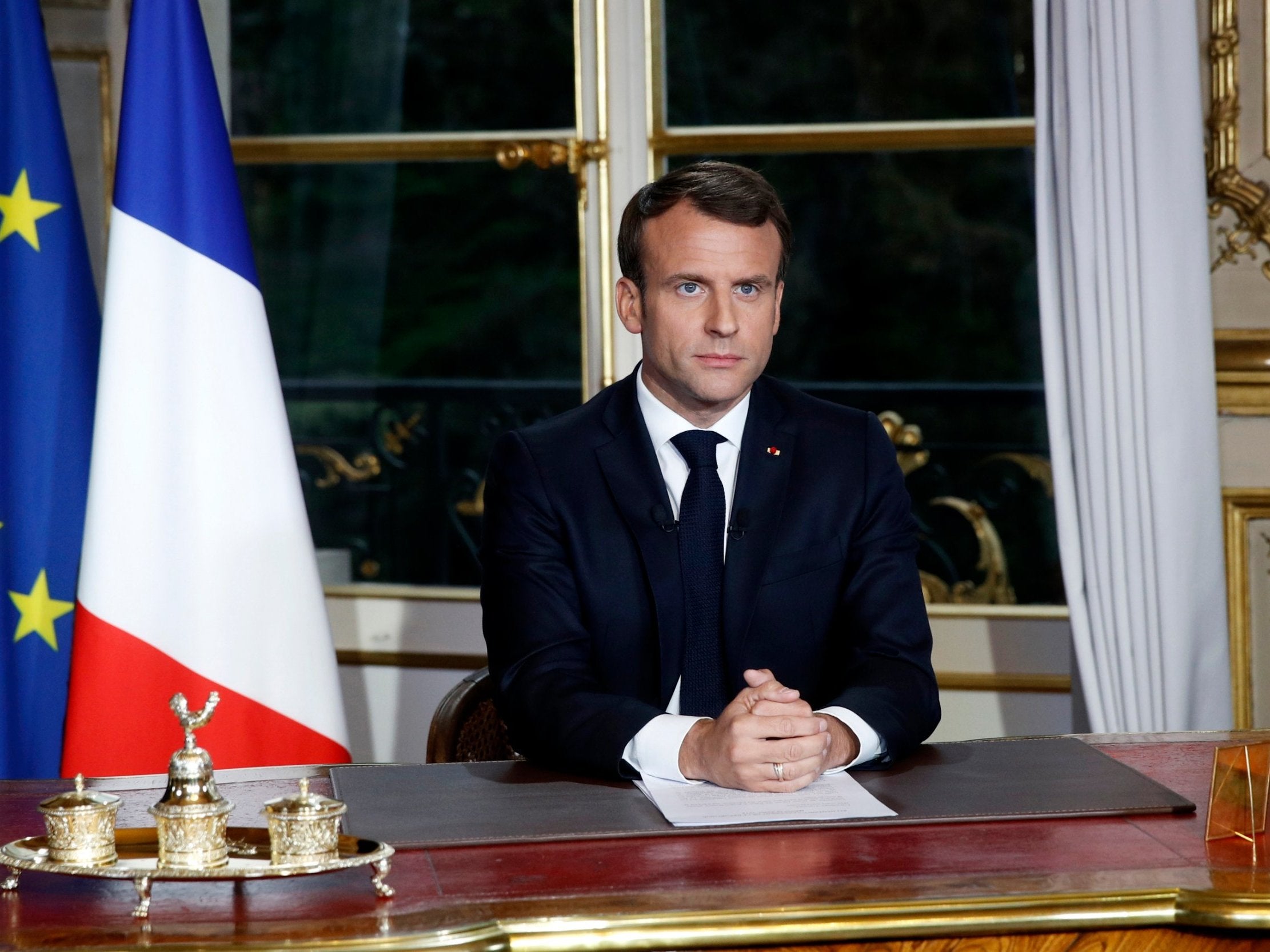 Emmanuel Macron speaks to the nation about restoring Notre Dame