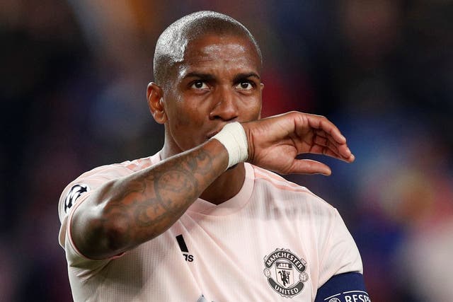 Ashley Young was targeted with vile racist abuse on Twitter by Manchester United fans after the Barcelona defeat