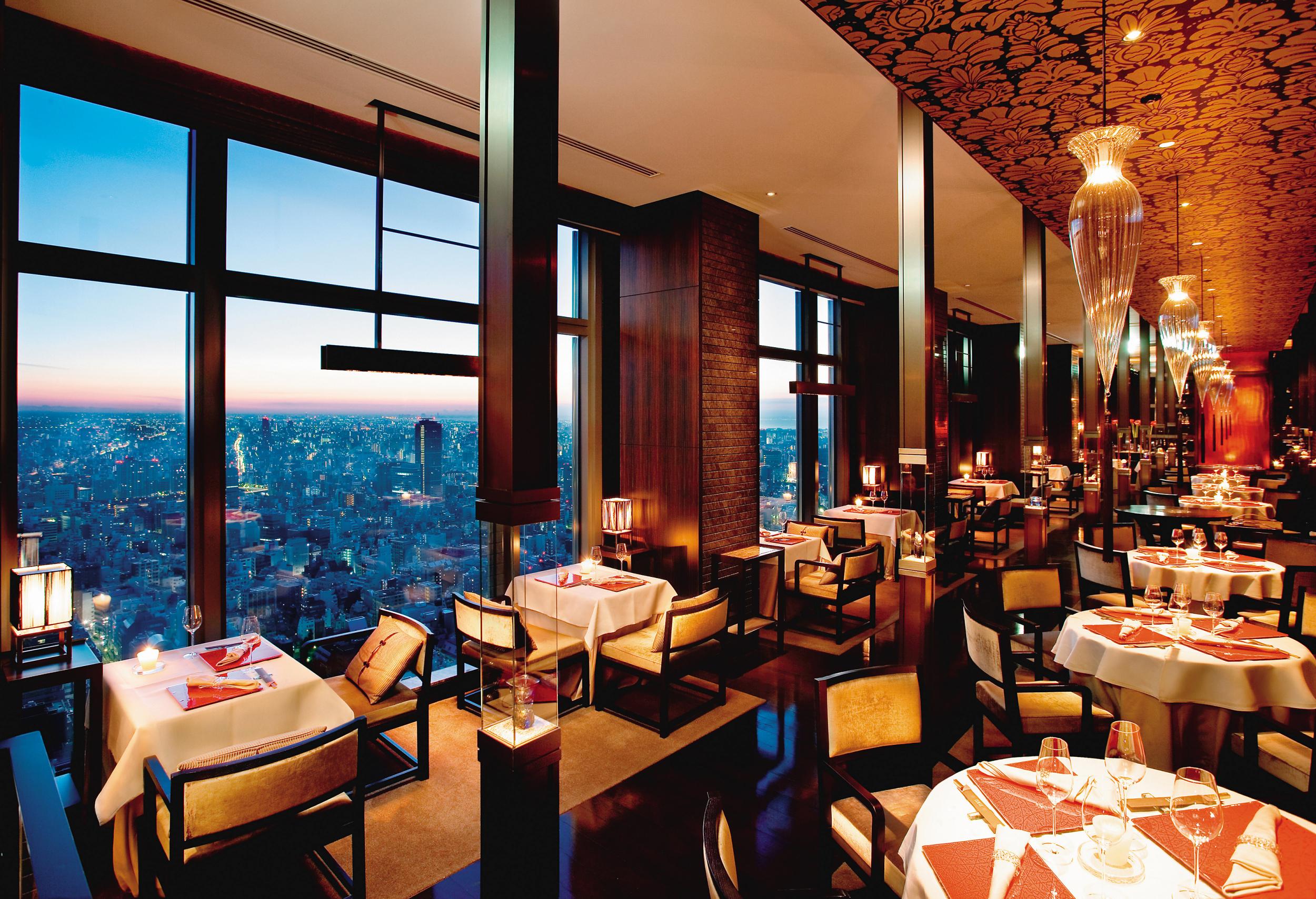 Enjoy Michelin-starred French cuisine with a view