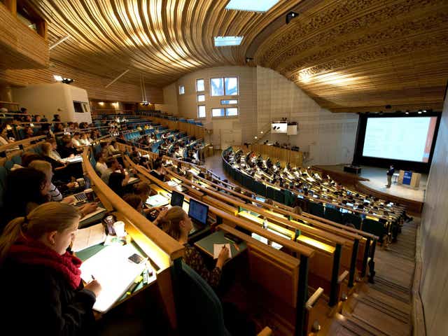 Lecture theatre at Stockholm University