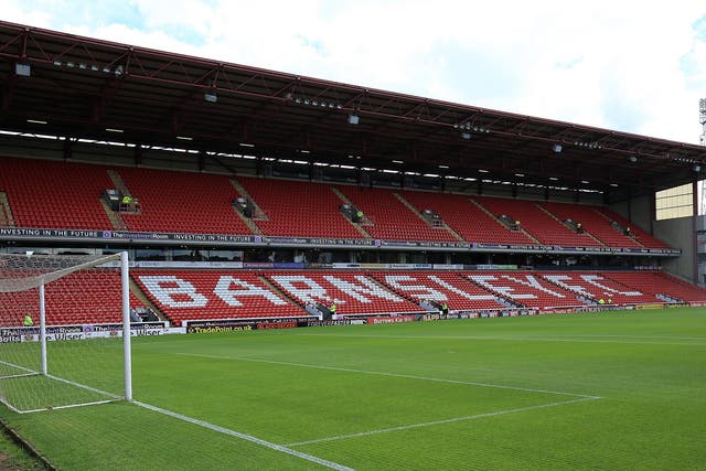 A man has been arrested for an alleged tunnel incident at Oakwell Stadium