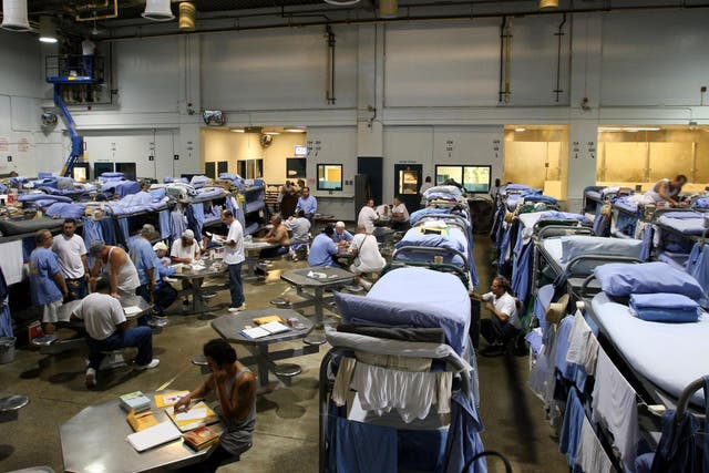 Inmates at Mule Creek State Prison in California