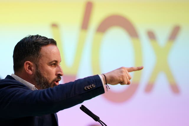 Santiago Abascal, leader of Spanish far-right party Vox