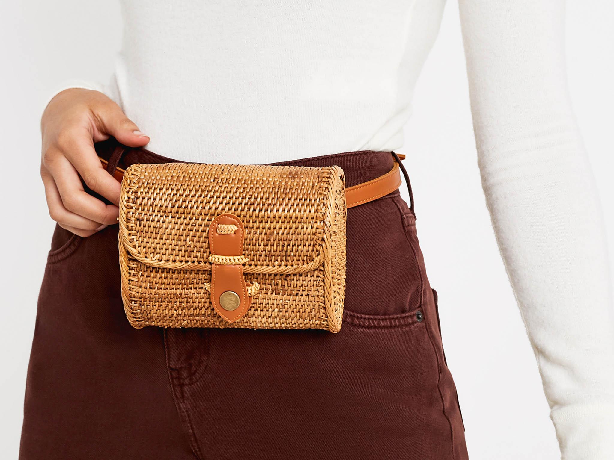 Wicker bum bag new arrivals