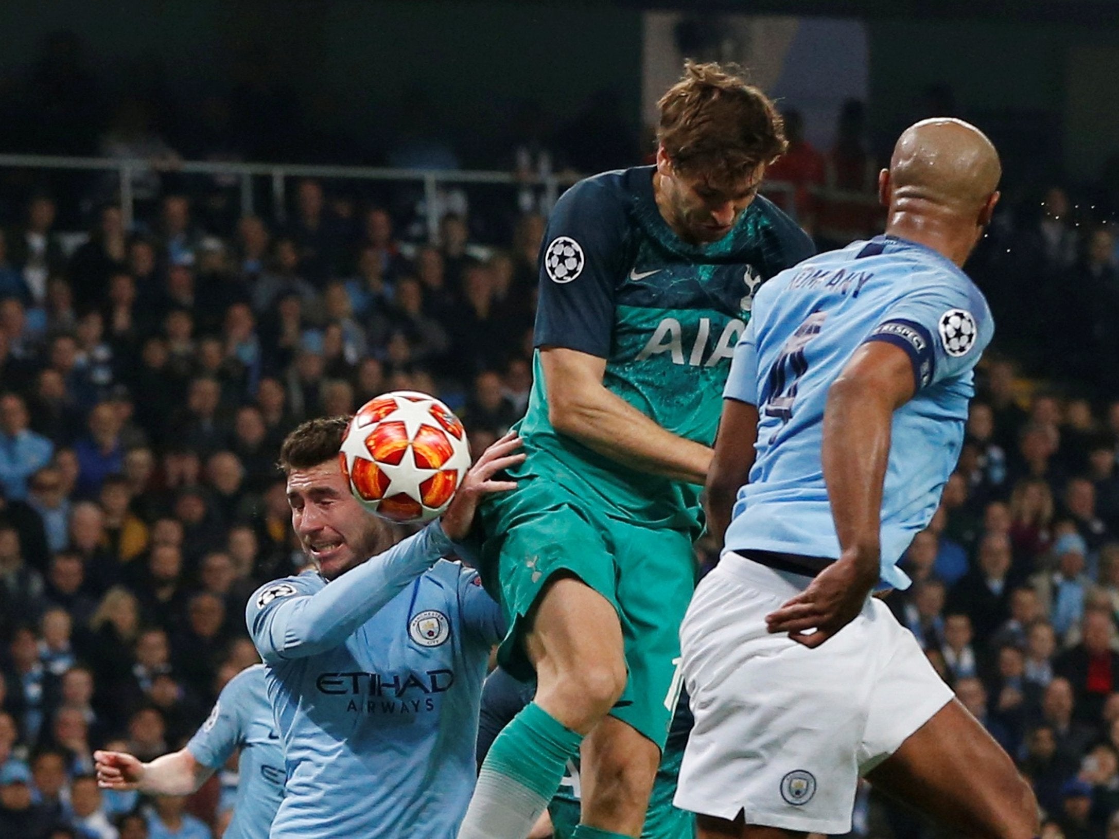 Fernando Llorente goal: Watch VAR award Tottenham a crucial away goal against Man City in Champions League
