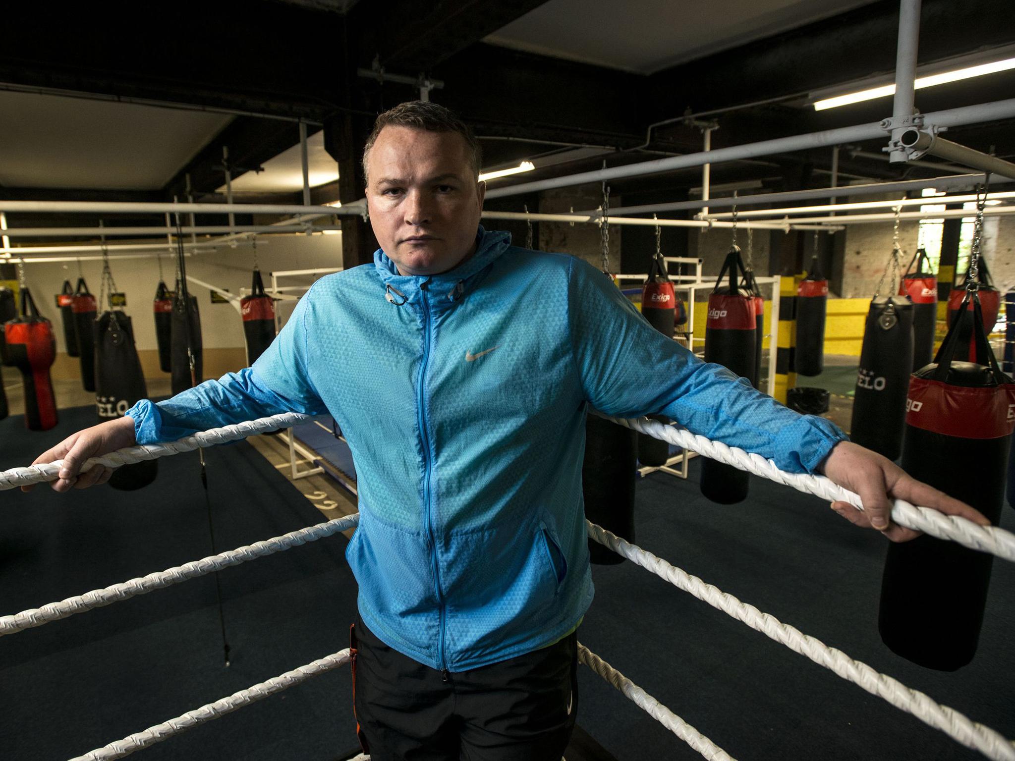 Welsh, pictured in his Holyrood Gym, played hardman in ‘T2‘