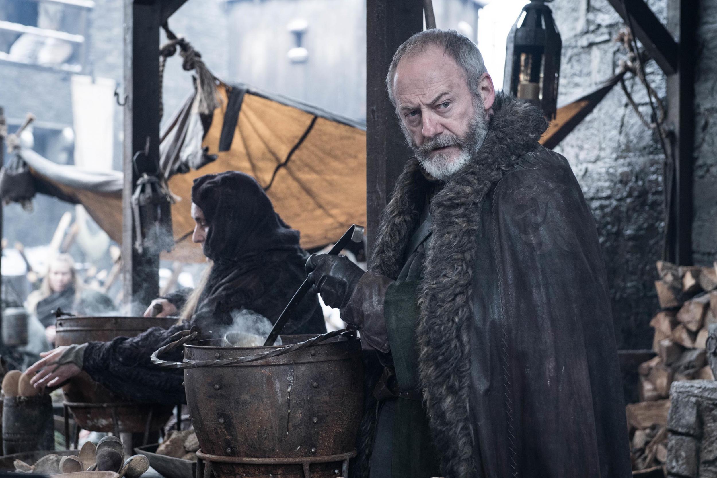 Liam Cunningham as Davos Seaworth, the Onion Knight, in the latest ‘Game of Thrones’