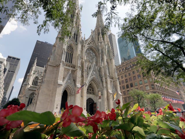 St Patrick's Cathedral in New York.