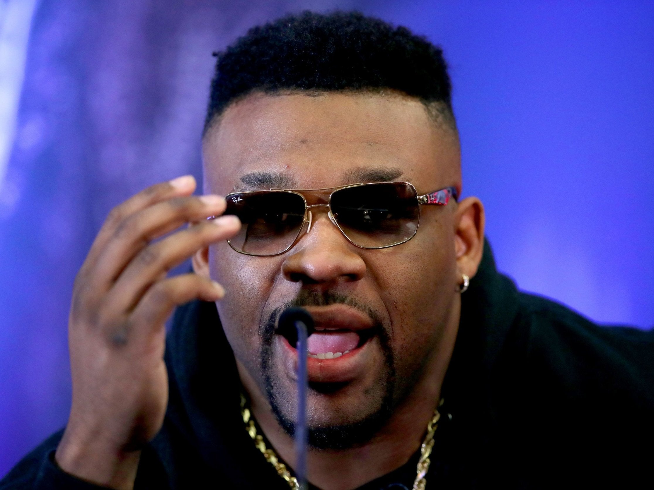Jarrell Miller was pulled from a fight with Joshua in 2019 after failing a doping test