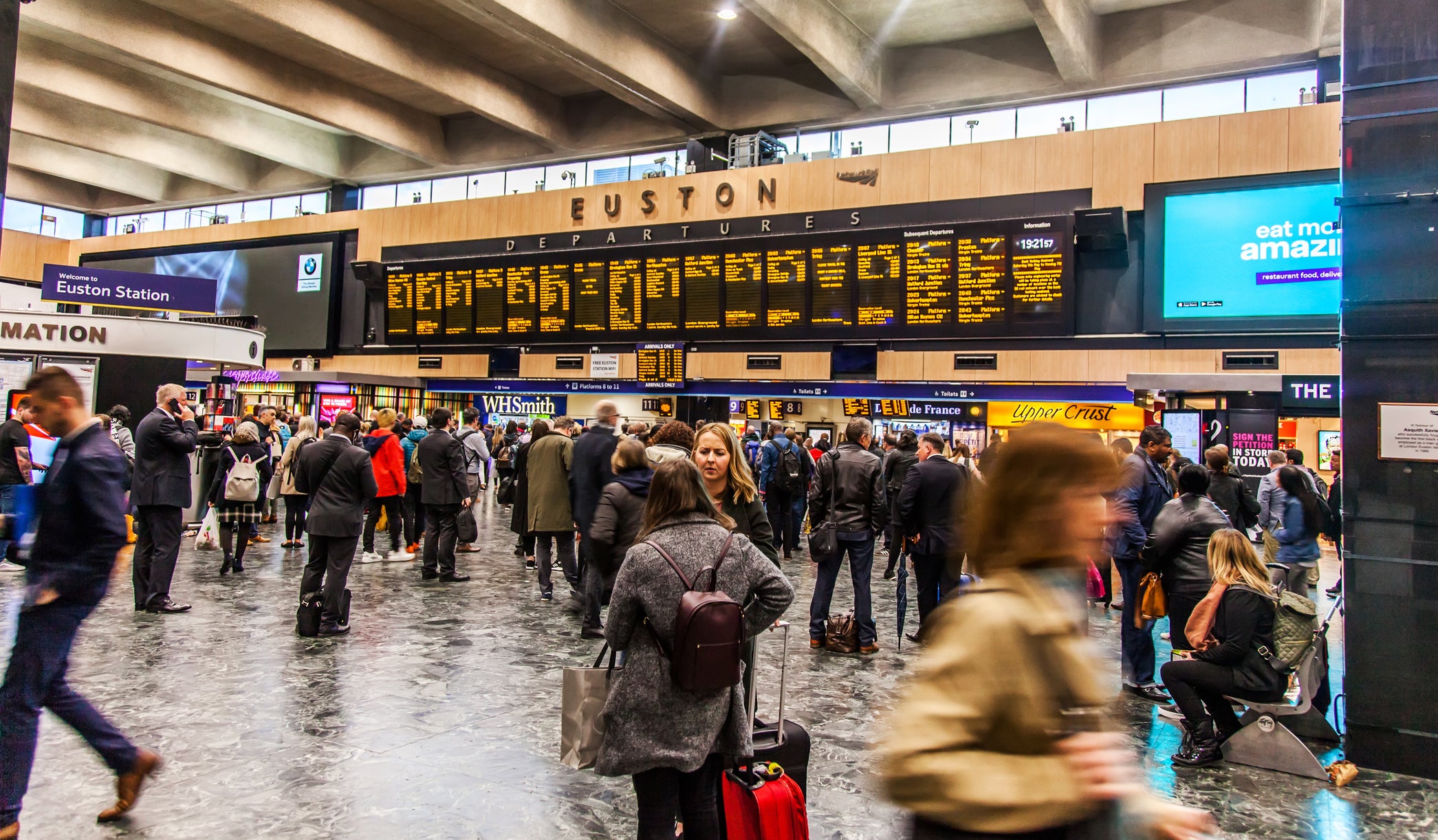 Euston station is shut during Easter weekend