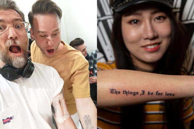 Fans queue up for hours in Soho, London to receive Game of Thrones tattoos