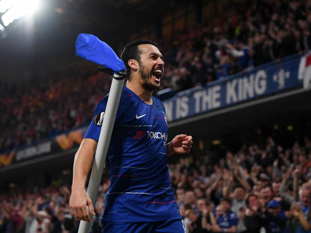 Pedro was the star of a thrilling first half for Chelsea