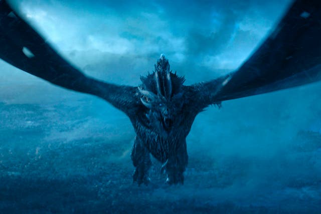 Vladimir Furdik plays The Night King as he rides an ice dragon on the season seven finale of Game of Thrones