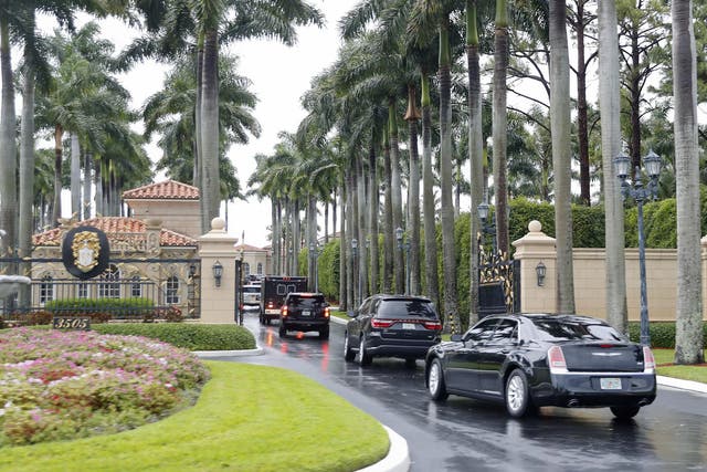 The president spent much of his day at Trump International Golf Club in West Palm Beach