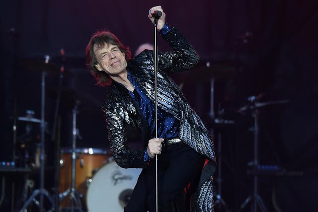 Mick Jagger of The Rolling Stones performs live on stage on the opening night of the European leg of their No Filter tour at Croke Park on 17 May, 2018 in Dublin, Ireland.