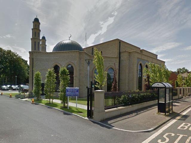 The graffiti was scrawled on the gates of the Masjid-e-Salaam mosque in Watling Street