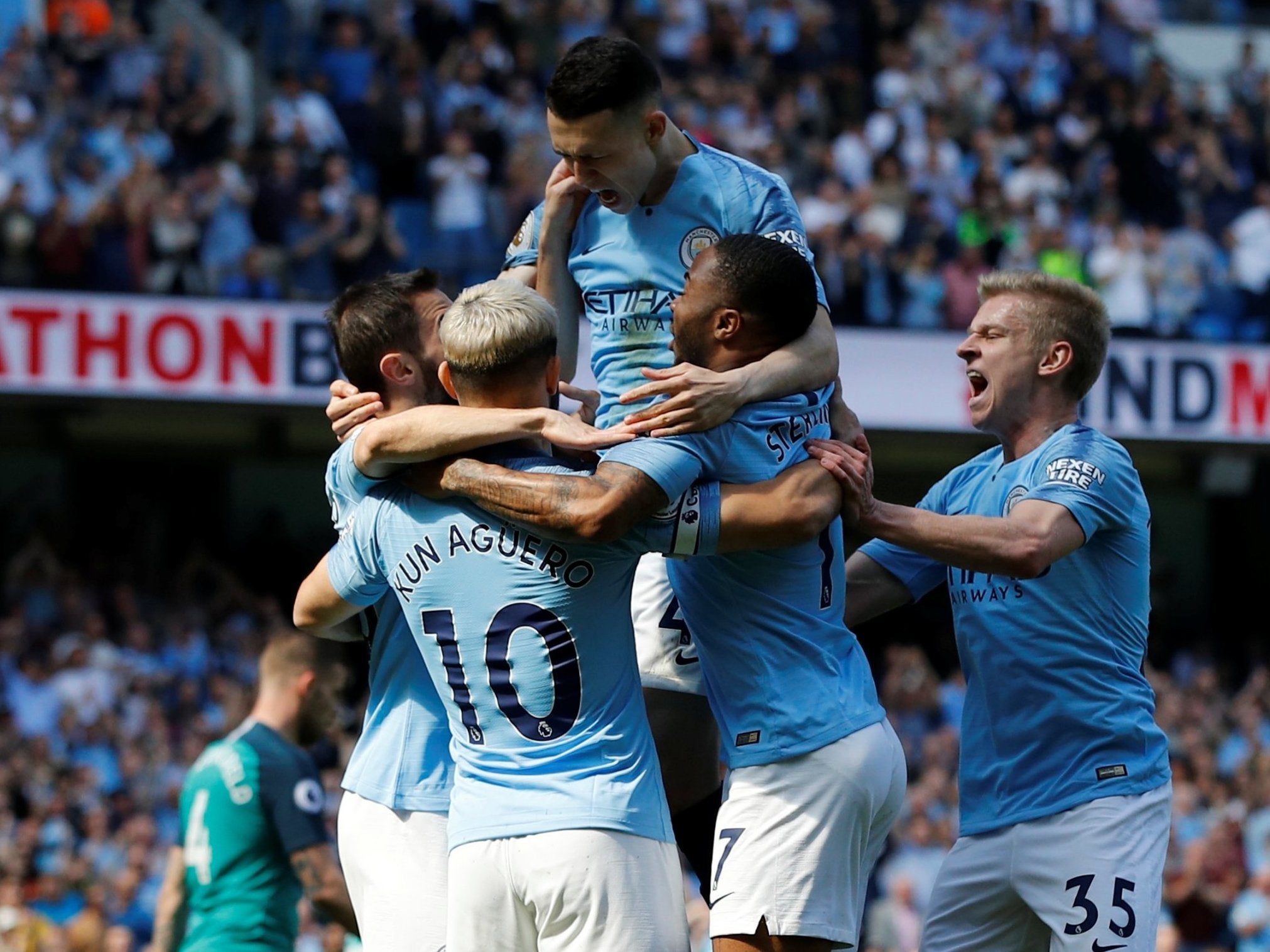 Man City vs Tottenham result: City walk the tightrope to ...