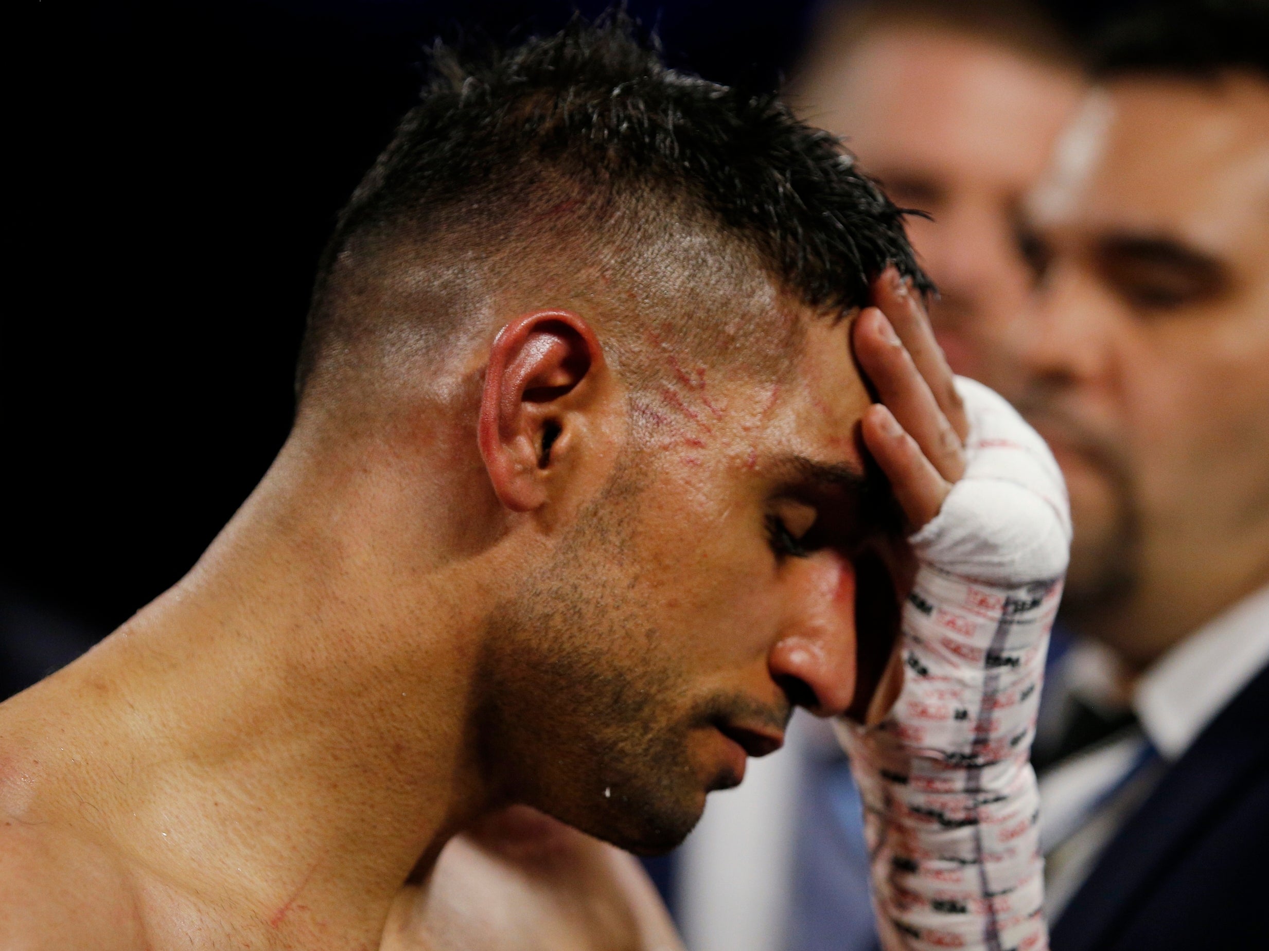 Amir Khan suffered a sixth-round TKO defeat against Terence Crawford