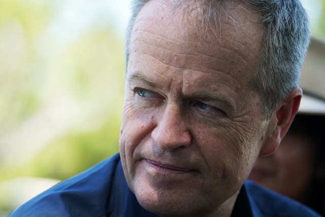 Pictured: Opposition leader Bill Shorten. Opinion polls show Australia's Labor Party is well ahead of Scott Morrison's Liberal Party