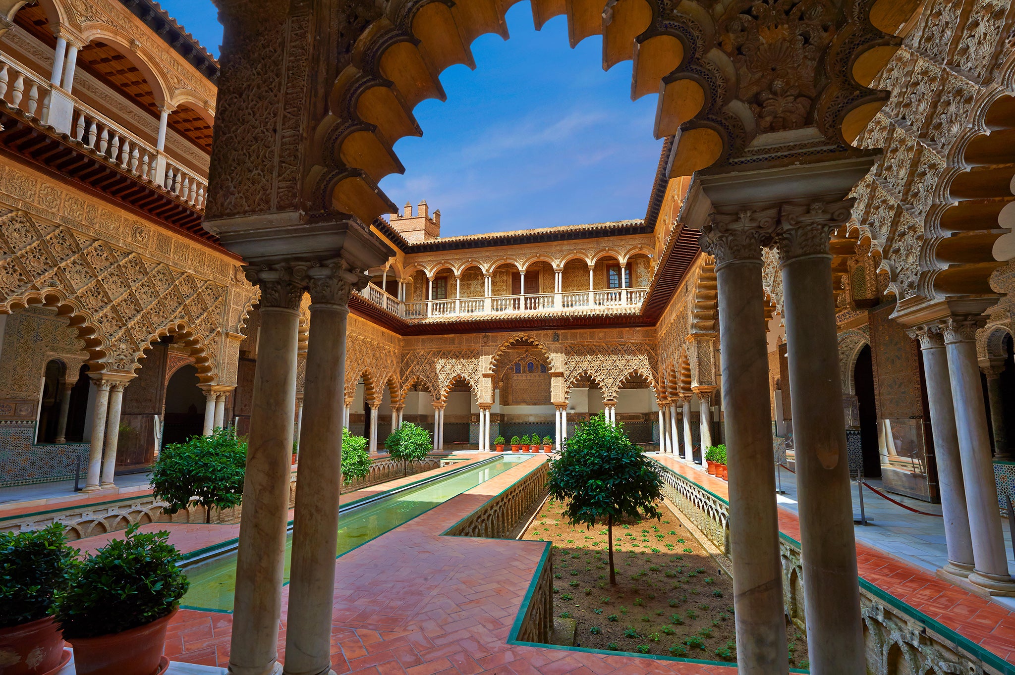 The Alcazar of Seville doubled as the Water Gardens on the show