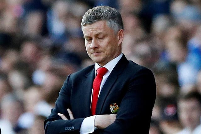 Ole Gunnar Solskjaer reacts to Manchester United's 4-0 drubbing by Everton