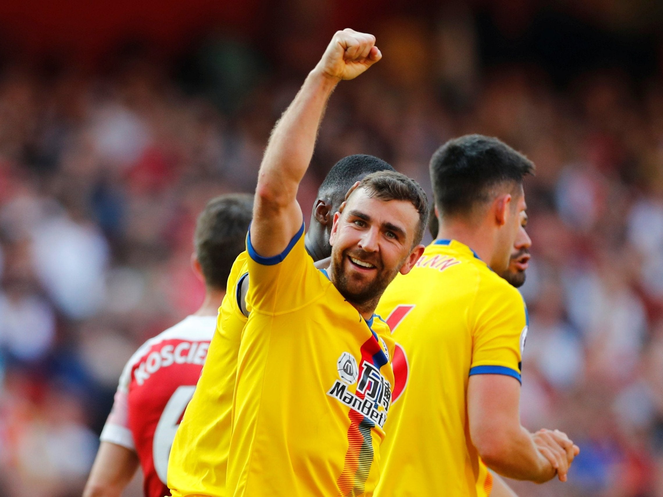 James McArthur secured a 3-2 victory for Crystal Palace over Arsenal last week