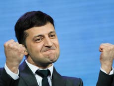 Comedian Volodymyr Zelenskiy has won Ukraine’s election, poll suggests