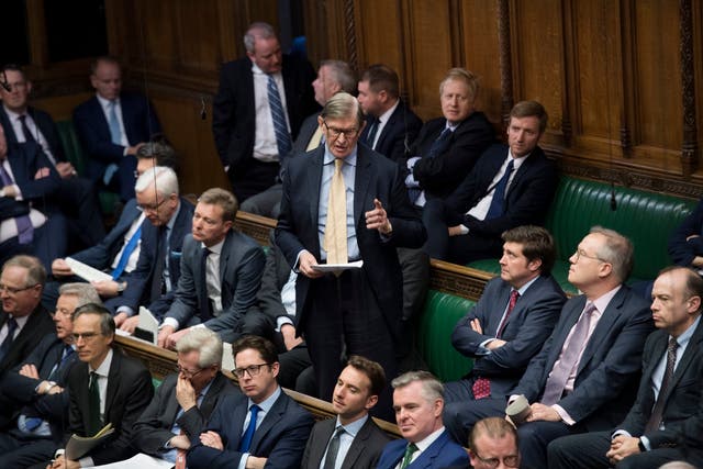 Sir Bill Cash responds after Prime Minister Theresa May gave her statement in the House of Commons
