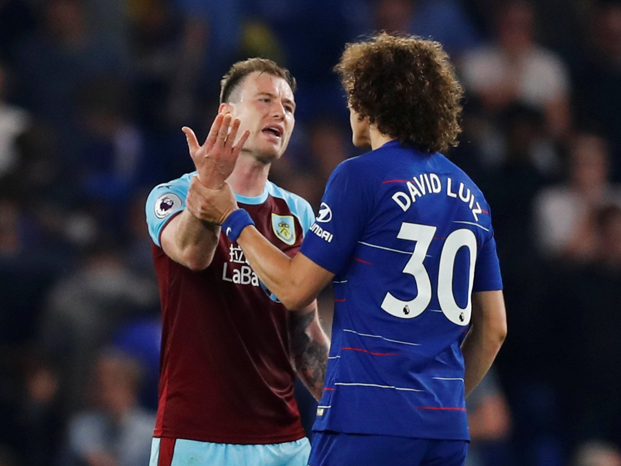 David Luiz accused Burnley of being an ‘anti-football’ side (Reuters)