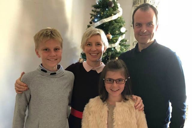 Ben Nicholson with wife Anita, son Alex, 14, and daughter Annabel, 11.  The lawyer's wife and two children were among victims  killed in the series of terror attacks in Sri Lanka.