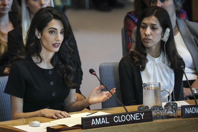 Ms Clooney crticised US for not recognising International Criminal Court