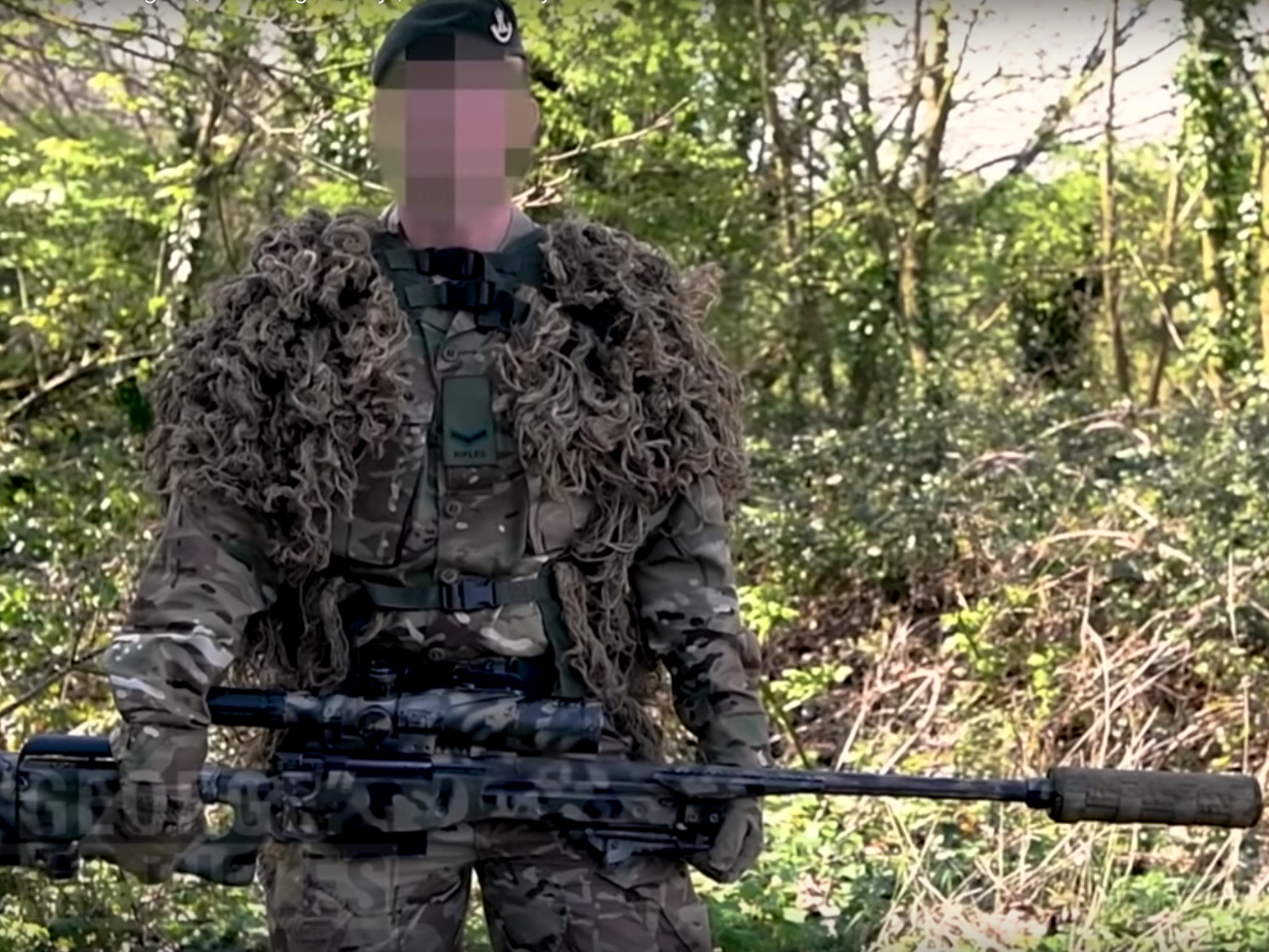 A soldier from the First Battalion of the Rifles explains how he'd use a sniper rifle to kill a dragon