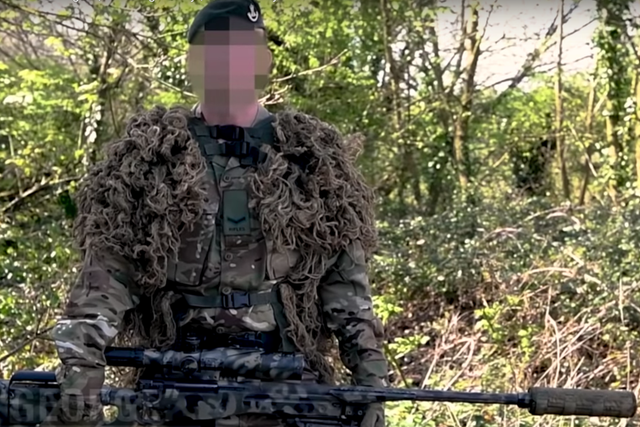 A soldier from the First Battalion of the Rifles explains how he'd use a sniper rifle to kill a dragon