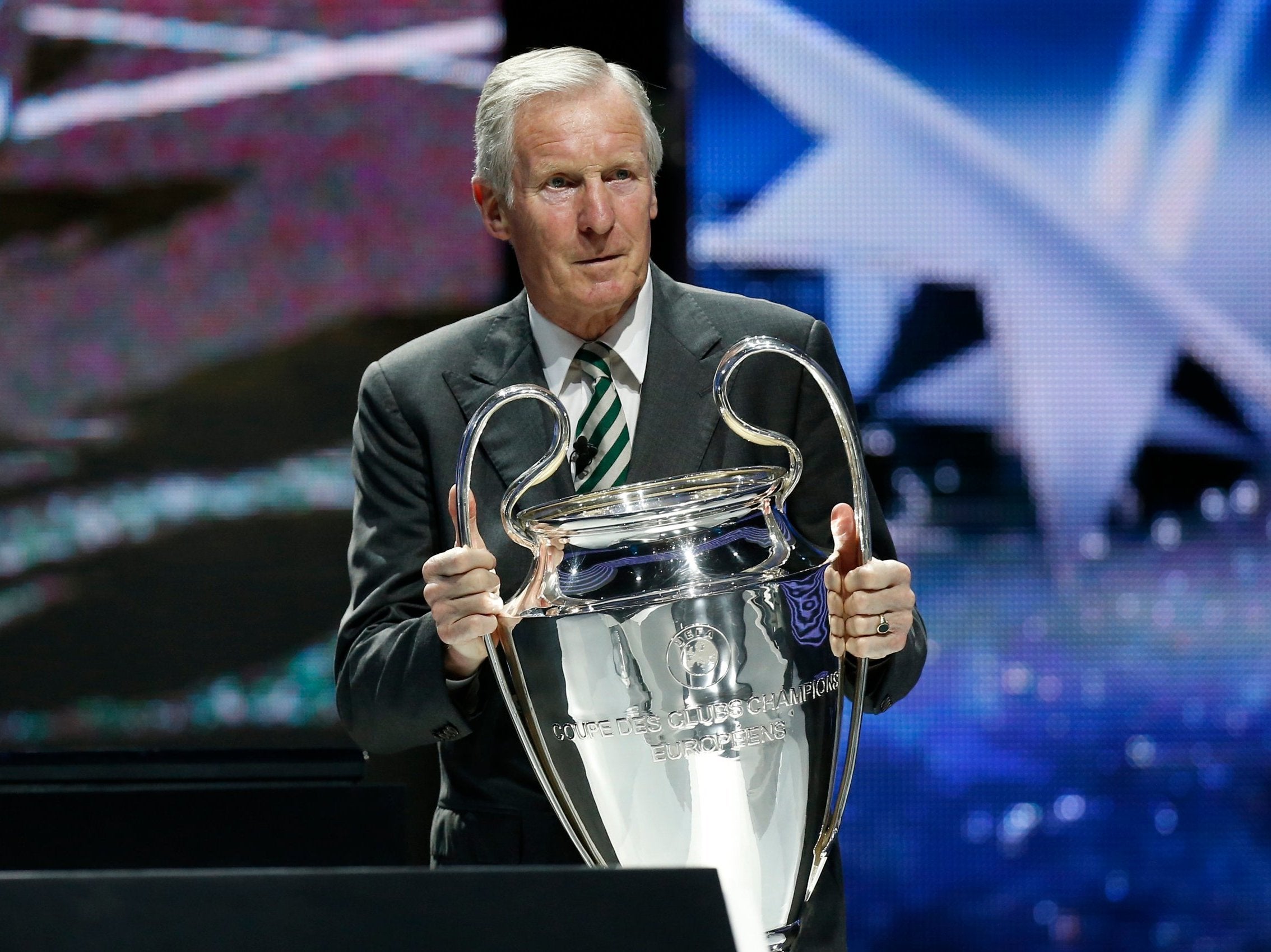 Billy McNeill at the 2013/14 Champions League group stage draw