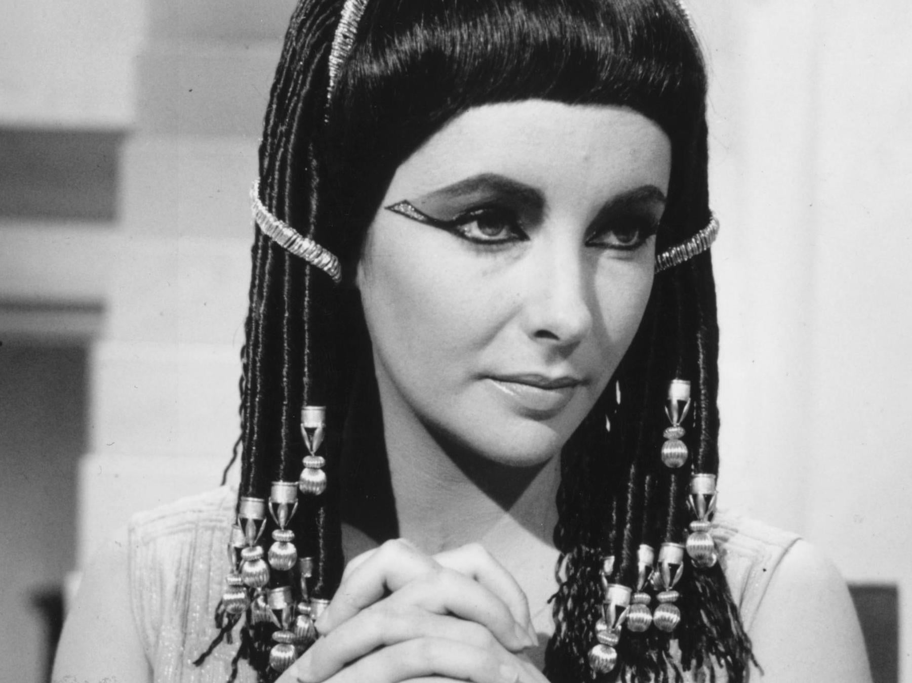 Elizabeth Taylor as Cleopatra in the 1963 film of the same name