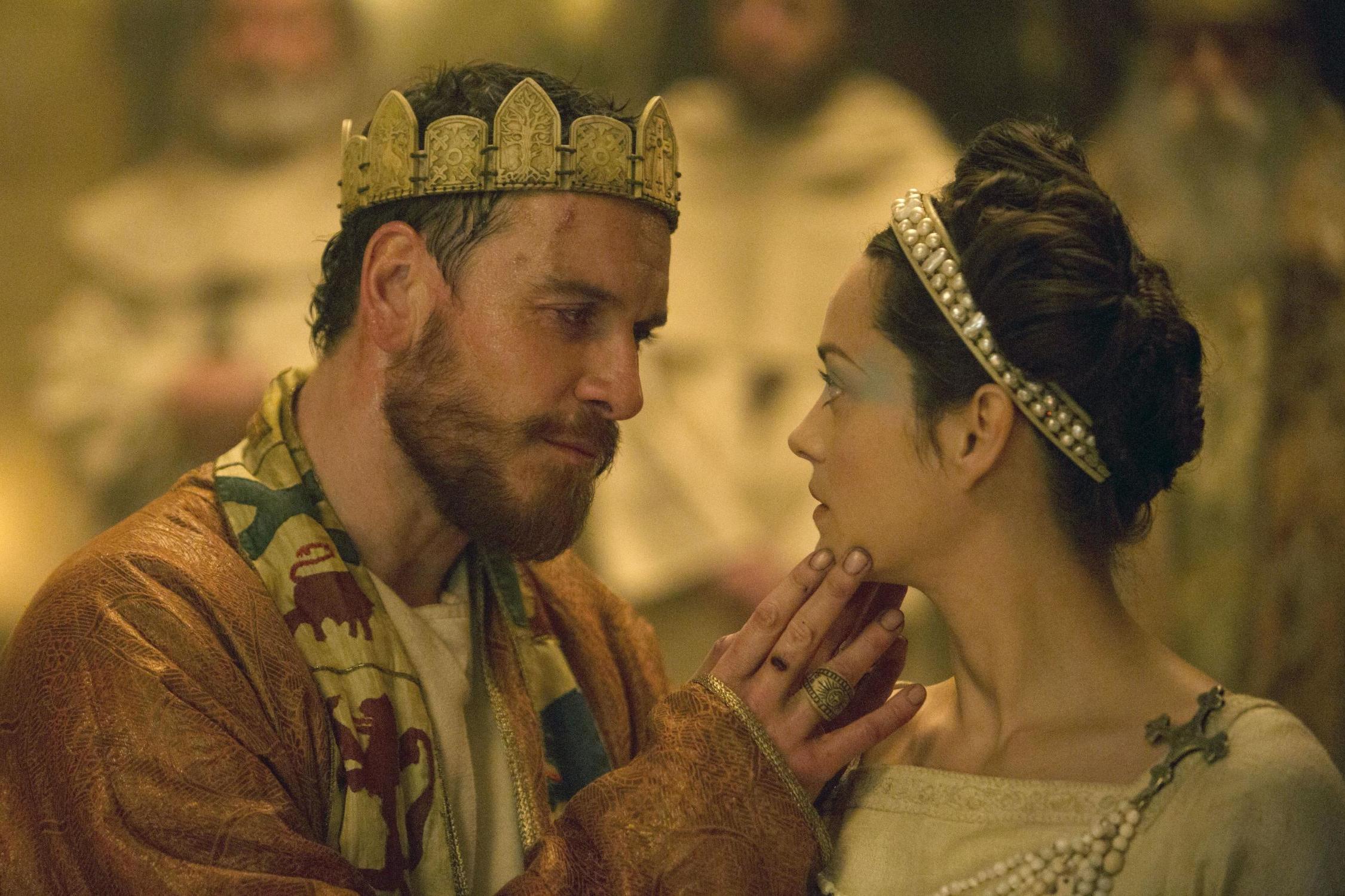Michael Fassbender and Marion Cotillard as Macbeth and Lady Macbeth in the 2015 film adaptation