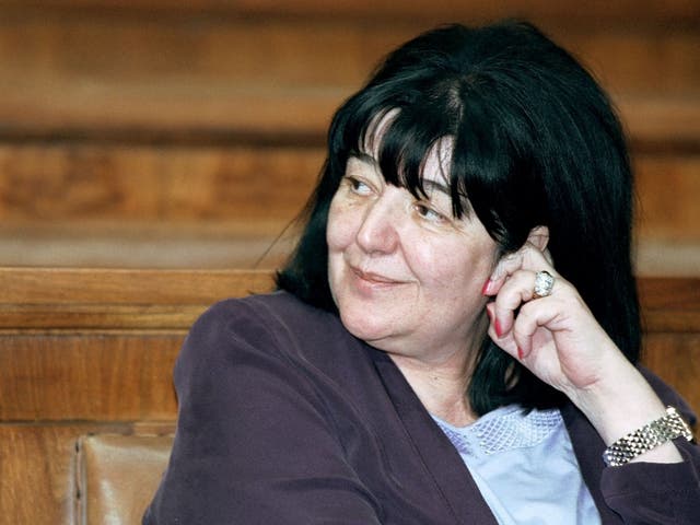 Mira Markovic, pictured in parliament in Belgrade in 2001, was born to well-regarded communist family