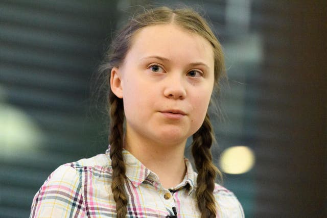 Thunberg addresses politicians and media at the Houses of Parliament