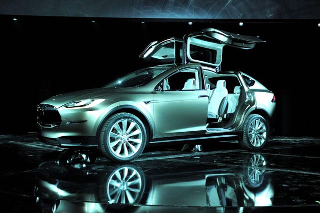 General view of the atmosphere during Tesla Worldwide Debut of Model X